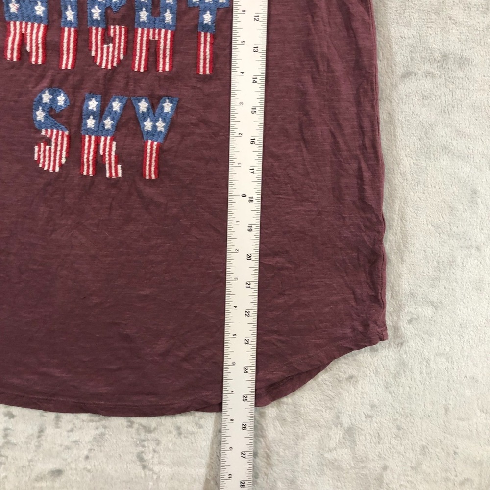 Lucky Brand Tank Top Womens Light Up The Sky Patriotic Red Size M 4th Of July - Picture 11 of 16